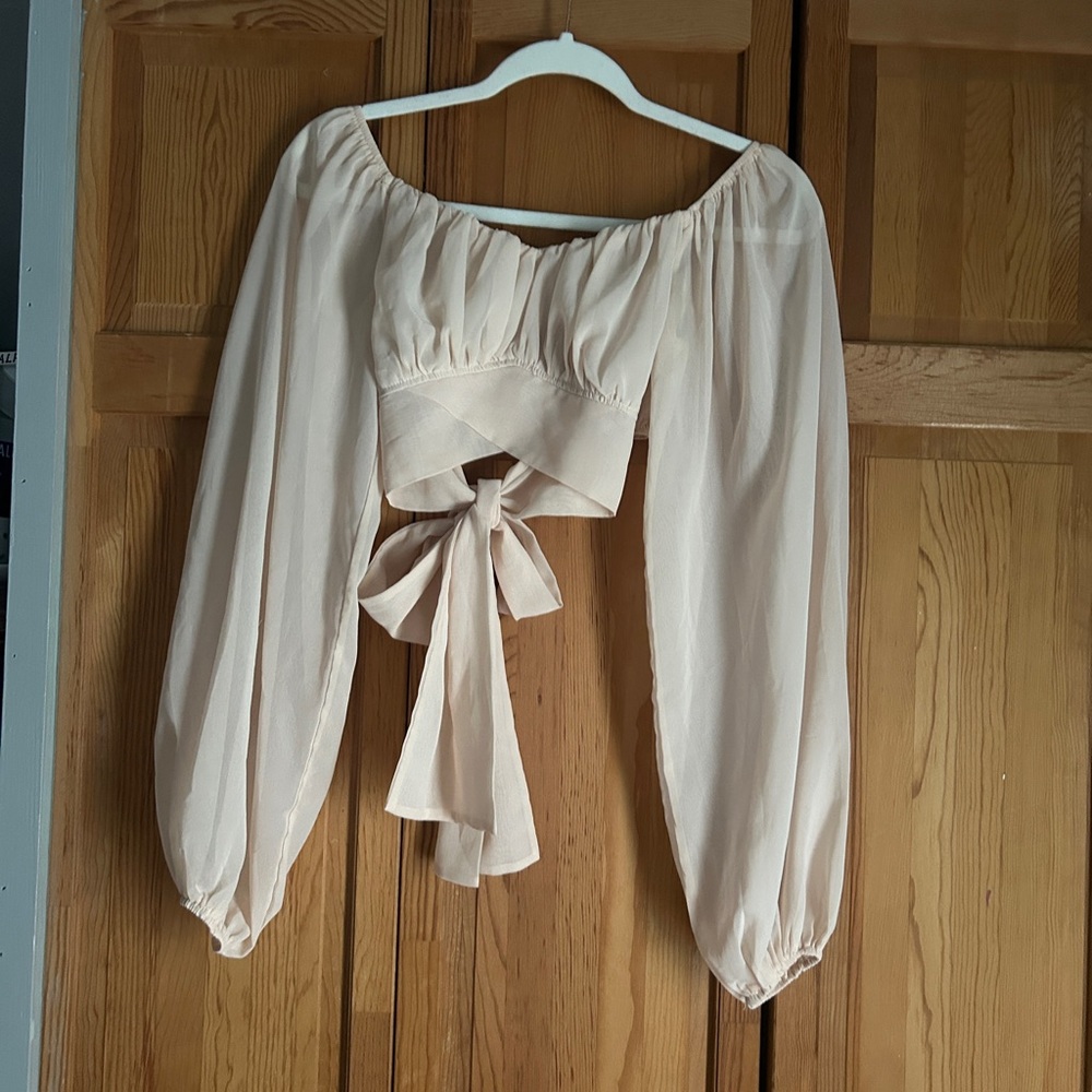 Windsor Cream Off-Shoulder Blouse